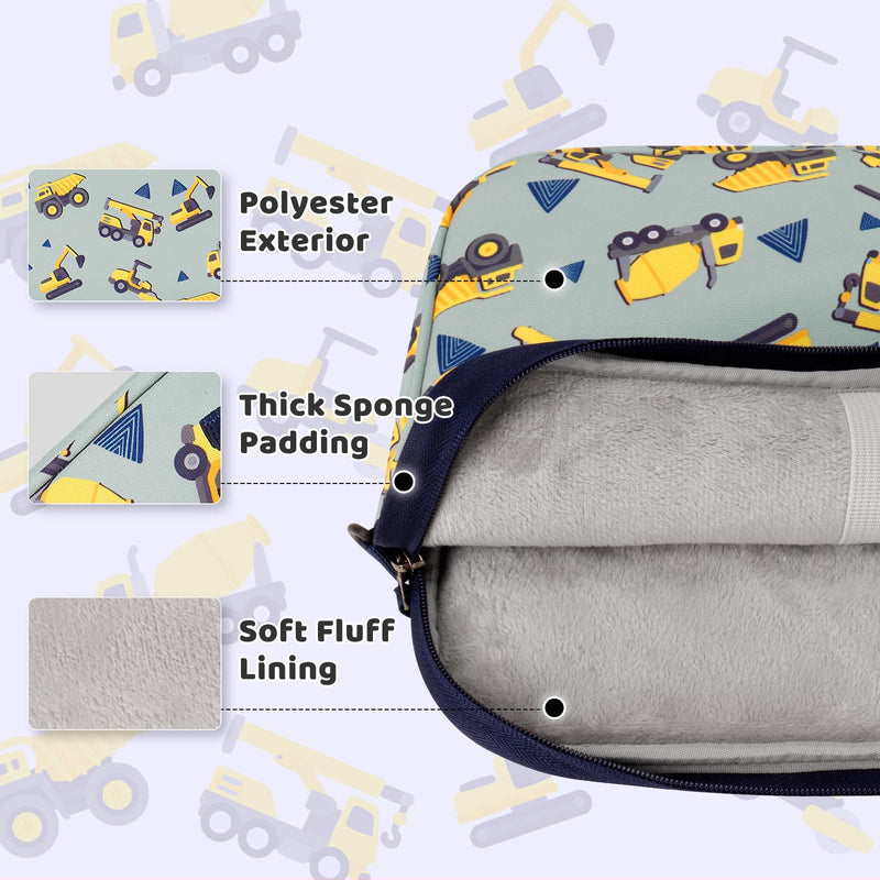 [Australia - AusPower] - Choco Mocha Tablet Bag for Kids（10inch & 12.5inch） 12.5inch（12.5 x 9.8 x 1.3） Truck Gray 12.5inch 