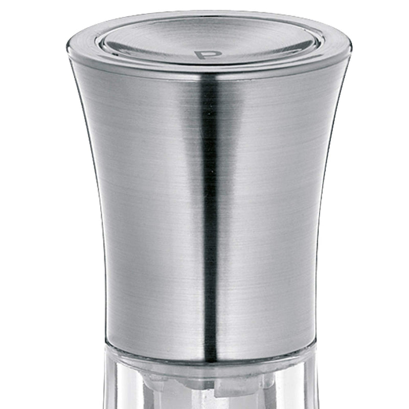 [Australia - AusPower] - Küchenprofi New York Salt and Pepper Mill Set, 5-Inch, Clear Acrylic/Stainless Steel 