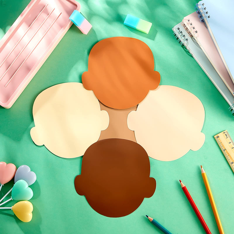 [Australia - AusPower] - 100 Multicultural Faces Cutouts People Shape Gingerbread Felt Cutouts Multicultural Kids Paper Cut Outs for Crafts Multicultural Face Cut Out for School Group Classroom Home 