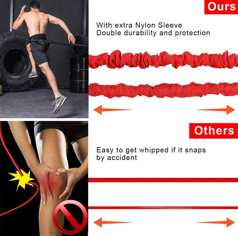 [Australia - AusPower] - YNXing Resistance Training Rope Explosive Force Bounce Physical Training Resistance Rope Improving Speed, Stamina and Strength 6.6ft Elastic rope 