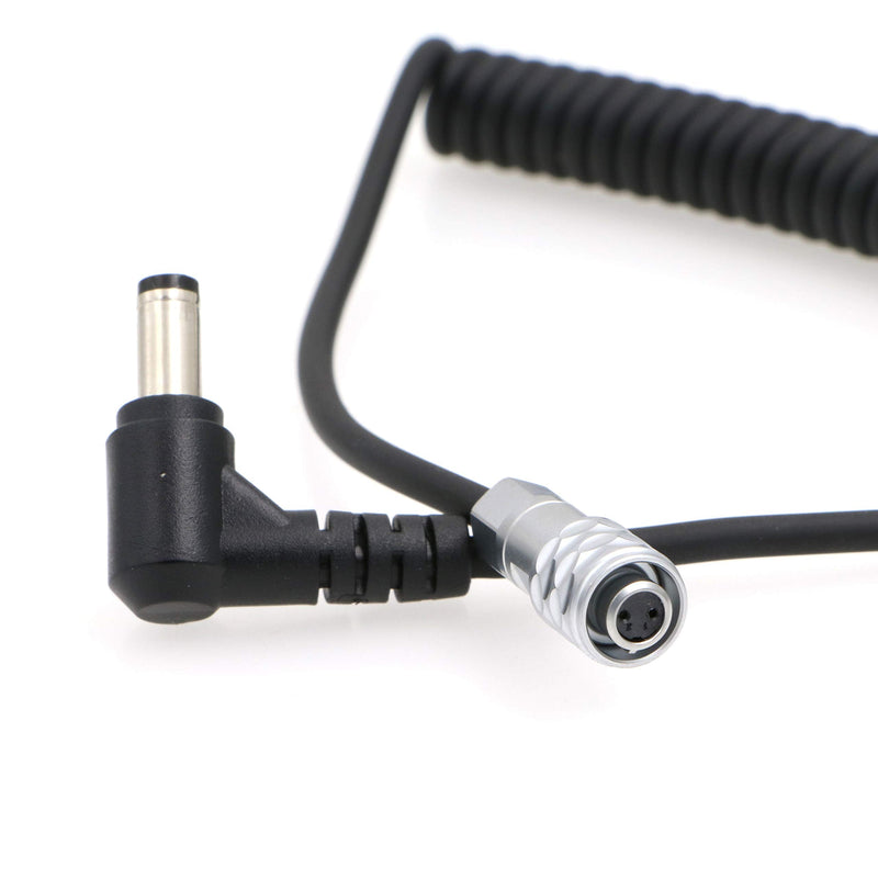 [Australia - AusPower] - Uonecn Power Cable for Blackmagic Pocket Cinema Camera BMPCC 4K Weipu 2 pin Female to Right Angle DC Gold Mount V Mount Battery Coiled Cable 
