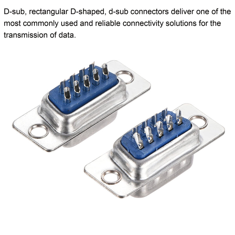 [Australia - AusPower] - MECCANIXITY D-sub DB9 Male Plug and D-sub DB9 Female Socket Board Connector RS232 Serial Port Solderless Terminal Block Adapter 5 Set 