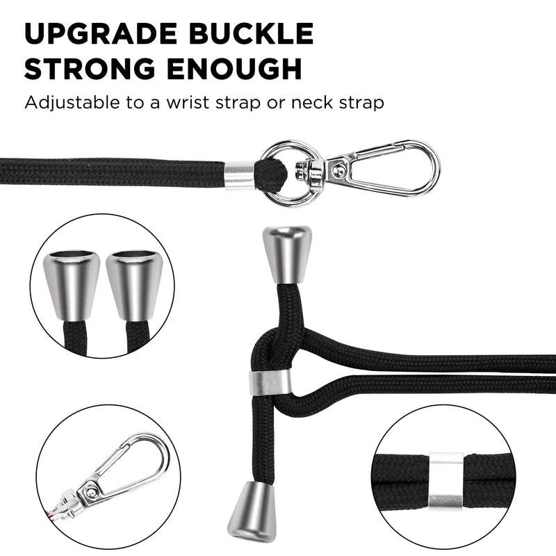 [Australia - AusPower] - Phone Lanyard, Universal Cell Phone Lanyard with Adjustable Nylon Neck Strap Black&white&blue&red 