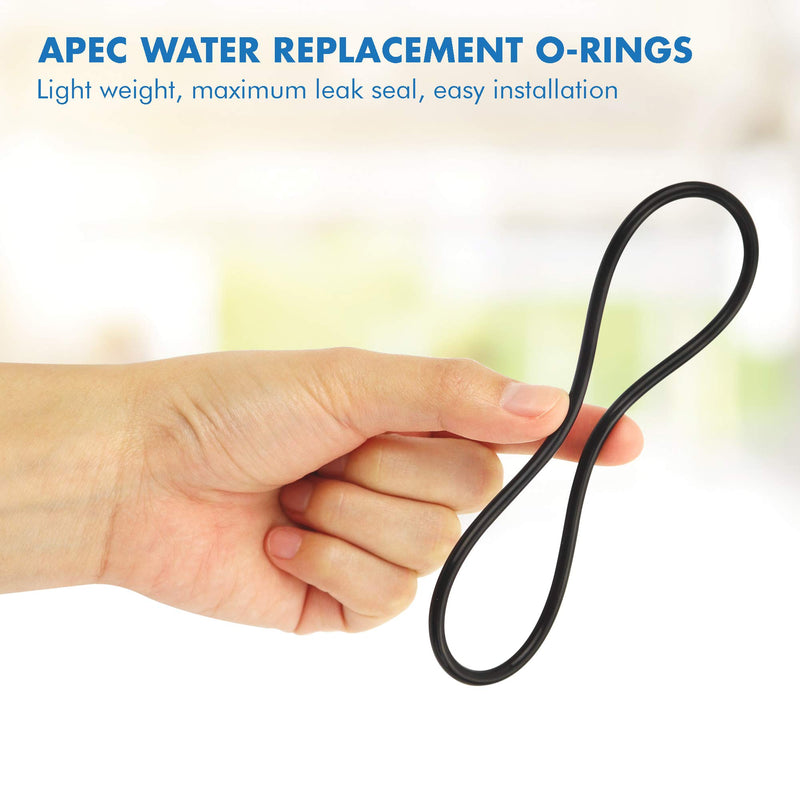 [Australia - AusPower] - APEC Water Systems Set 3 Pcs 3.5" O.D. Replacement O-Ring for Reverse Osmosis Water Filter Housings, Black Version A 
