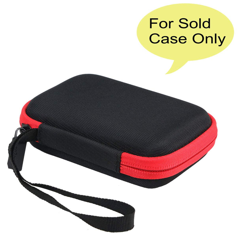 [Australia - AusPower] - co2CREA Hard Travel Case Replacement for Samsung T7 Touch Portable SSD 500GB 1TB 2TB External Solid State Drives (Black Case + Inside Red) for 1 Hard Drive Black Case + Inside Red 