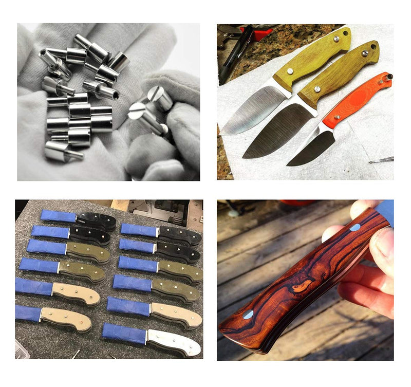 [Australia - AusPower] - 10 Sets/lot Corby Bolts Fasteners,EDC Knives Maker Screws,Tactics Lock Rivet,DIY Knife Handle Fastener Revits (Brass) Brass 