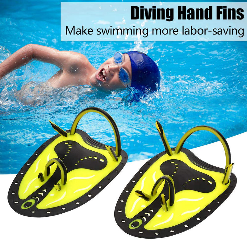 [Australia - AusPower] - Swim Fin, Adjustable Kids Flippers for Swimming, Professional Swim Hand Paddles Swimming Fins Training Hand Fins Flippers Flat Paddles Swim Flippers for Kids Children Men Women 