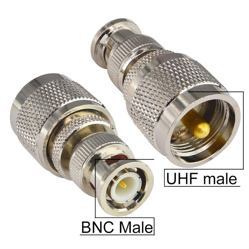 [Australia - AusPower] - BNC to UHF 4 Type 8 PCS RF Connector Kit Coaxial BNC Male Female to UHF Male Female RF BNC UHF Radios Adapter Kit for Antennas Wireless LAN Devices Coaxial Cable Wi-Fi Radios External Antenna… 8PCS 