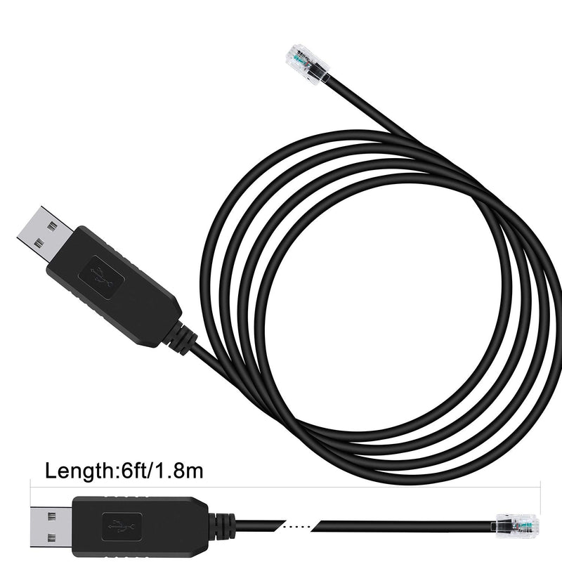 [Australia - AusPower] - TLS2200 PC to Printer Cable CP2102 USB RS232 Serial to RJ22 Adapter Cable TLS2200 PC Printer Programming Cable 