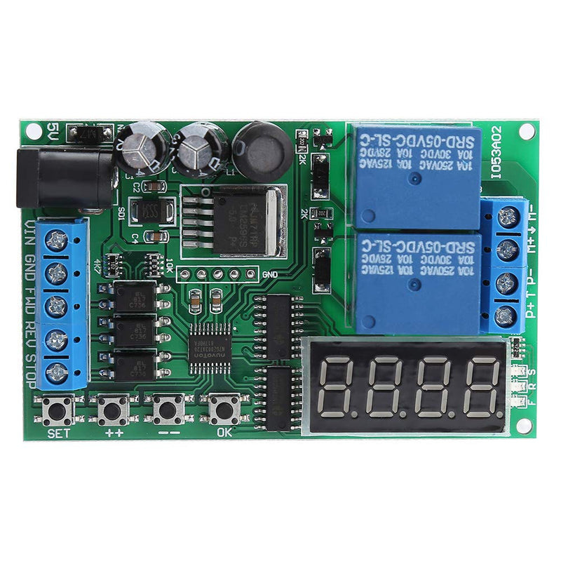 [Australia - AusPower] - 5V - 24V Motor Forward/Reverse Controller Timing Delay Time Cycles Relay Motor Controller Board 