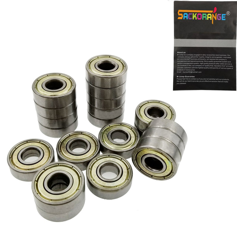 [Australia - AusPower] - Sackorange 608 ZZ Skateboard Bearings, Double Shielded,8x22x7 Miniature Ball Bearings（Pack of 20) 