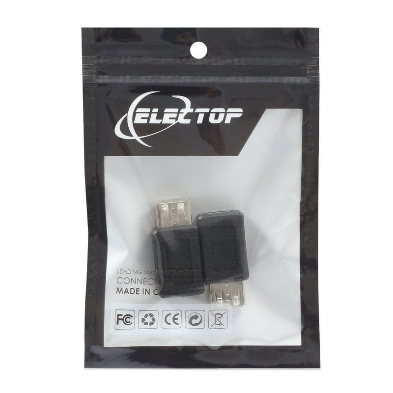 [Australia - AusPower] - Electop 2 Pack USB 2.0 A Female to USB B Mini 5 Pin Female Adapter Converter 