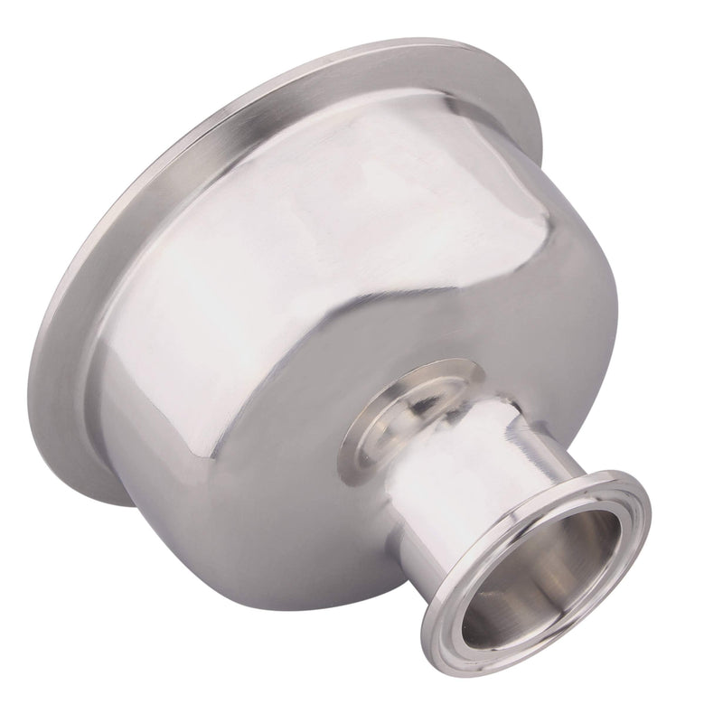 [Australia - AusPower] - DERNORD Tri Clamp Bowl Reducer Sanitary Fitting Stainless Steel 304 (Tri Clamp Size: 4 inch x 1.5 inch) Tri Clamp Size: 4 inch x 1.5 inch 