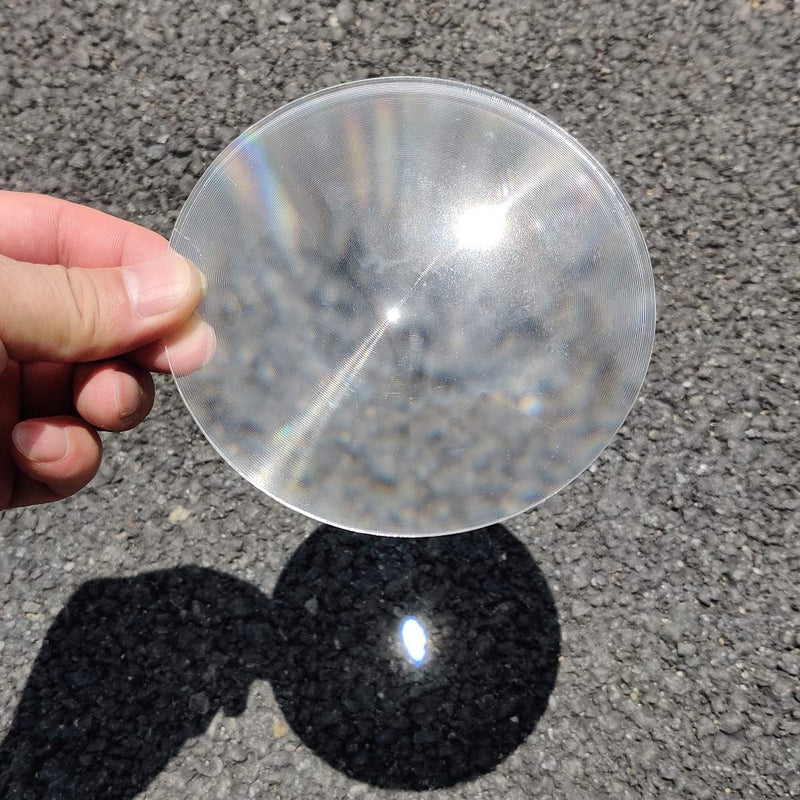 [Australia - AusPower] - 2-Pack Fresnel Lens Diameter 120mm(4.72") Focal Length 220mm(8.66") Acrylic Lens (not Glass) for Solar Heating Experiment,Solar Concentrator,fire Cooking,Visual Education 