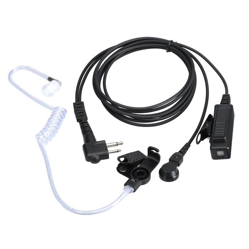[Australia - AusPower] - Earpieces for Motorola Walkie Talkies with Mic 2 Pin Acoustic Tube Headset and PPT for CP200 GP2000 XU1100 PRO1150 MU12 (2 Pack) 