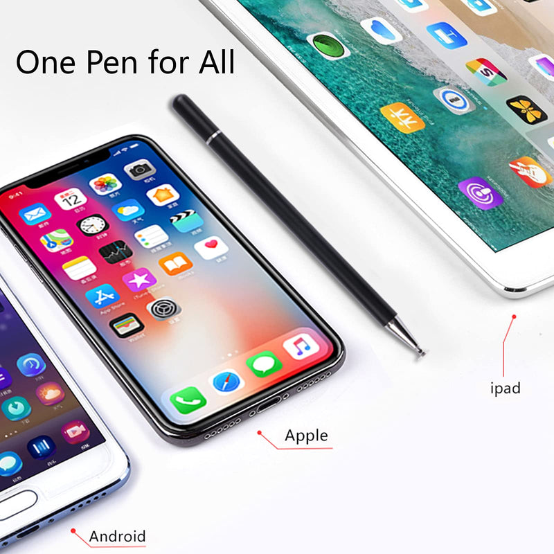 [Australia - AusPower] - Stylus Pens for Touch Screen Devices, Passive Digital Stylus Pencils Compatible with iOS/Android/Windows, Universal Touch Screen Capacitive Stylus for Apple/Samsung/Huawei Tablets_White White 