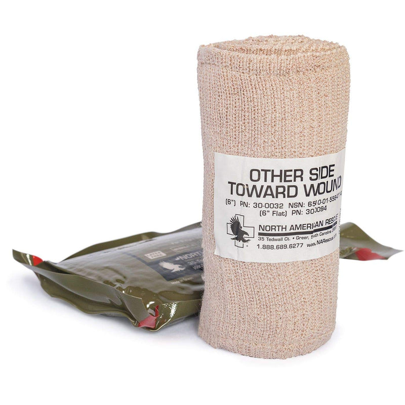 [Australia - AusPower] - FLAT FOLD Emergency Trauma Dressing 6" by North American Rescue 1 Count (Pack of 1) 