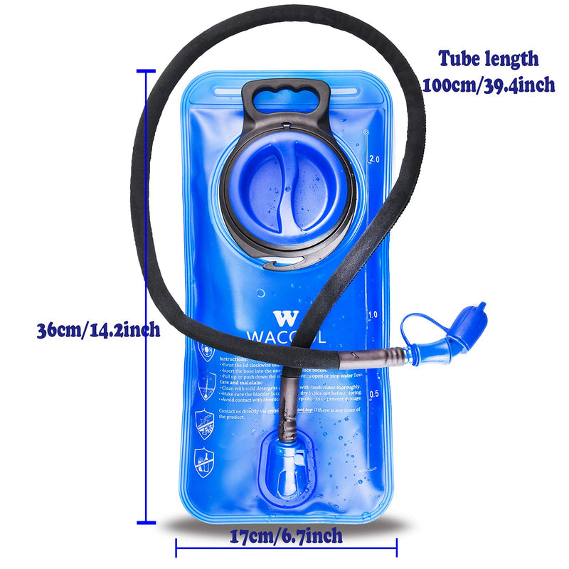 [Australia - AusPower] - WACOOL 2L 2Liter 70oz BPA Free PEVA Hydration Pack Bladder Leak-Proof Water Reservoir Hydration Bladder Only 
