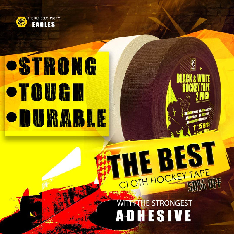 [Australia - AusPower] - Hockey Tape - Multipurpose Cloth Tape Roll for Ice & Roller Hockey Stick, Blade & Handle protector - Lacrosse Baseball Bat tape- Sports Gifts, Accessories, Equipment, Gear - Wire Management Tapes Mix 