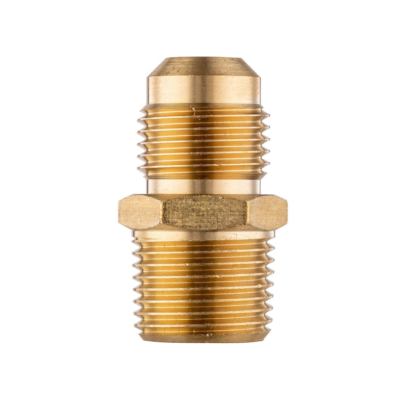 [Australia - AusPower] - (Pack of 4) Brass Tube Fitting for Propane Fitting, Half-Union, 3/8 in. Flare x 3/8 in. Male Pipe 