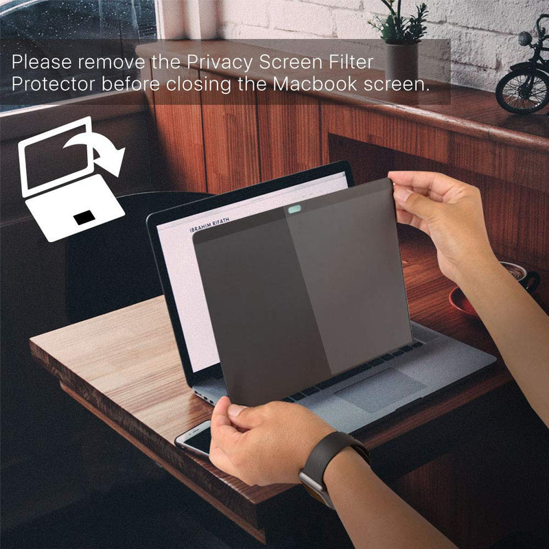 [Australia - AusPower] - TNP Privacy Screen Filter Protector Film for MacBook Pro Retina 13"(2016-2020), MacBook Air (2018-2020) Security Magnetic Instant Snap On Off Anti Glare Scratch Blue Light Laptop Attachment Cover MacBook Pro 13" (Version of 2016/2017/2018) 