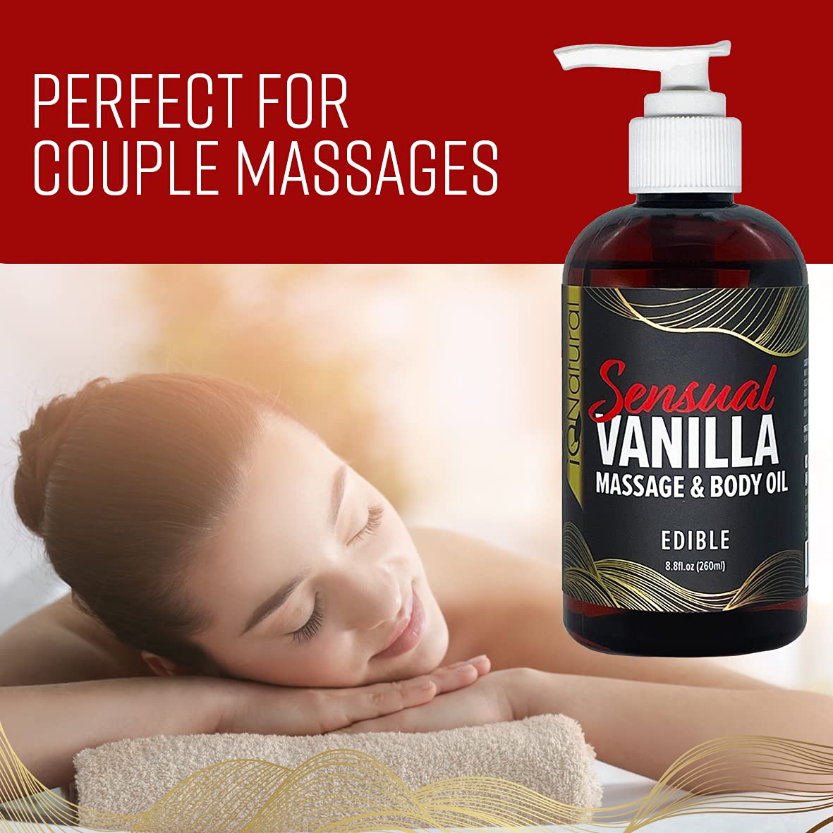 IQ Natural Edible Massage Oil for Couples Sexual Massage Therapy, Body Oils  for Women Dry Skin, Sex Accessories for Adults, Couples Sex Items for  Couples, Sex Oil, Nuru Sensual Massage Oil Gel(8.8oz) |