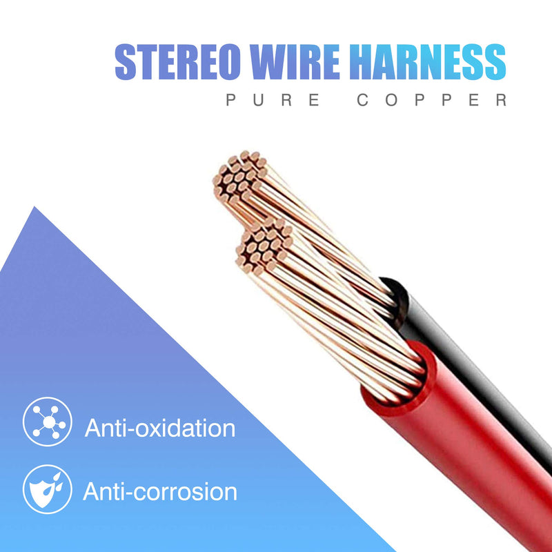 [Australia - AusPower] - RDBS Car Wire Harness Kit to Install Aftermarket Stereo Receiver Fit for 1986-2004 Ford Vehicles 