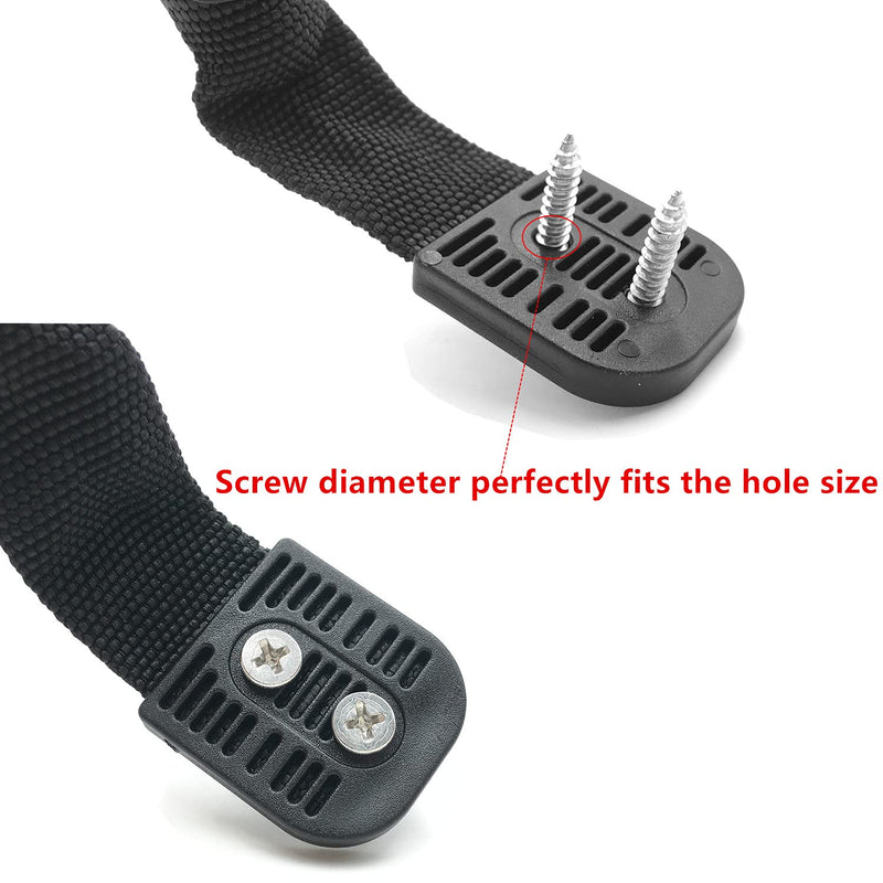 [Australia - AusPower] - HDCBMCDDM-US 4 Pack Replacement Kayak Carry Handles with Hardware for Ocean Kayak Lifetime Kayaks Pelican Kayaks Perception Kayaks Canoe or Luggage 