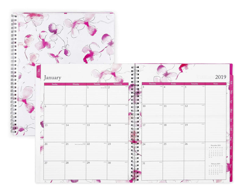 [Australia - AusPower] - Blue Sky 2019 Weekly & Monthly Planner, Flexible Cover, Twin-Wire Binding, 8.5" x 11", Orchid 8.5" x 11" Old Version 