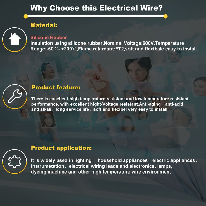 [Australia - AusPower] - TUOFENG 20awg Silicone Electrical wire 200 feet Reel [Black 100 ft Red 100 ft] 2 Conductor Parallel Wire 20 Gauge Flexible Stranded Tinned Copper Wire 2PIN-20AWG-200FT 