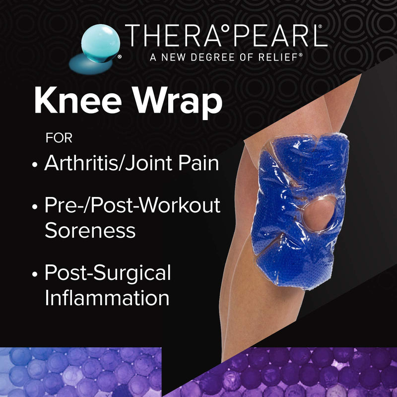 [Australia - AusPower] - TheraPearl Color Changing Hot Cold Pack for Knee, Reusable Knee Wrap with Strap & Gel Beads, Best Ice Bag for Swelling, ACL & MCL Surgery, Sports Injuries, Non Toxic Flexible Hot & Cold Compress New Version 