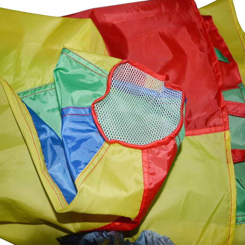[Australia - AusPower] - Sonyabecca Parachute 8 Foot for Kids with 9 Handles Play Parachute for 4 8 Kids Tent Cooperative Games Birthday Gift 