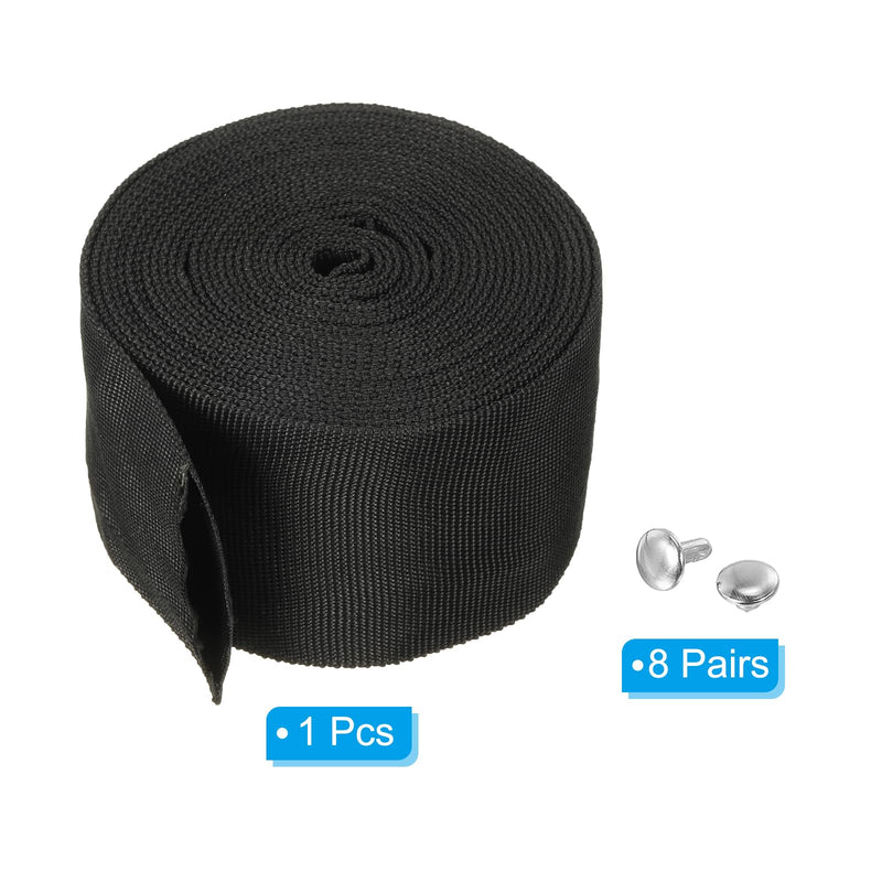[Australia - AusPower] - PATIKIL 2.8" 13FT Protective Hose Sleeve with Snap Fastener, Polyester Fiber Cable Cover Sheath Protection for Welding Tig Torch Hydraulic Hose, Black 2.8 inch x 13ft 