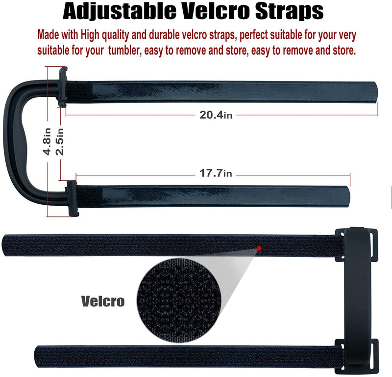 [Australia - AusPower] - Yoelike - 5 Colors - New Upgrade Anti-Slip Adjustable Tumbler Handle Fit for 20 Oz to 40 Oz of YETI, RTIC, Ozark Trail, Travel Mug, SIC, Rambler, Travel Cup and All Brands Tumbler Cup Black 