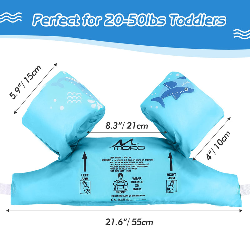 [Australia - AusPower] - MoKo Swim Arm Band for Kids, Children Swim Vest Cute Cartoon Swimming Wings Pool Floats Sleeve Children Water Sports Learning Swim Training Equipment 