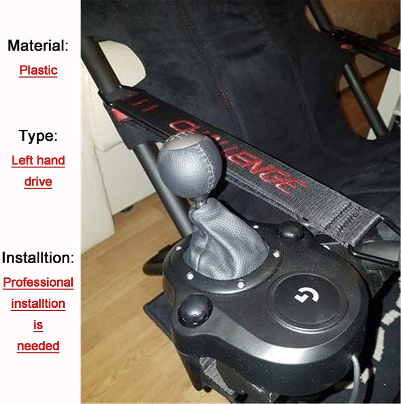 [Australia - AusPower] - Linzhen Gearshift Shifter Support Mount RHD TH8A Bracket F for Playseat Challenge Chair G25 G27 G29 G920 Accessories (Left Hand Drive) 