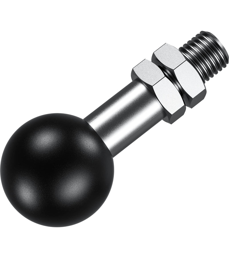 [Australia - AusPower] - BRCOVAN 1'' Ball Adapter with M10 x 1.25 x 15 Threaded Post Compatible with RAM Mounts B Size 1 Inch Ball Double Socket Arm 