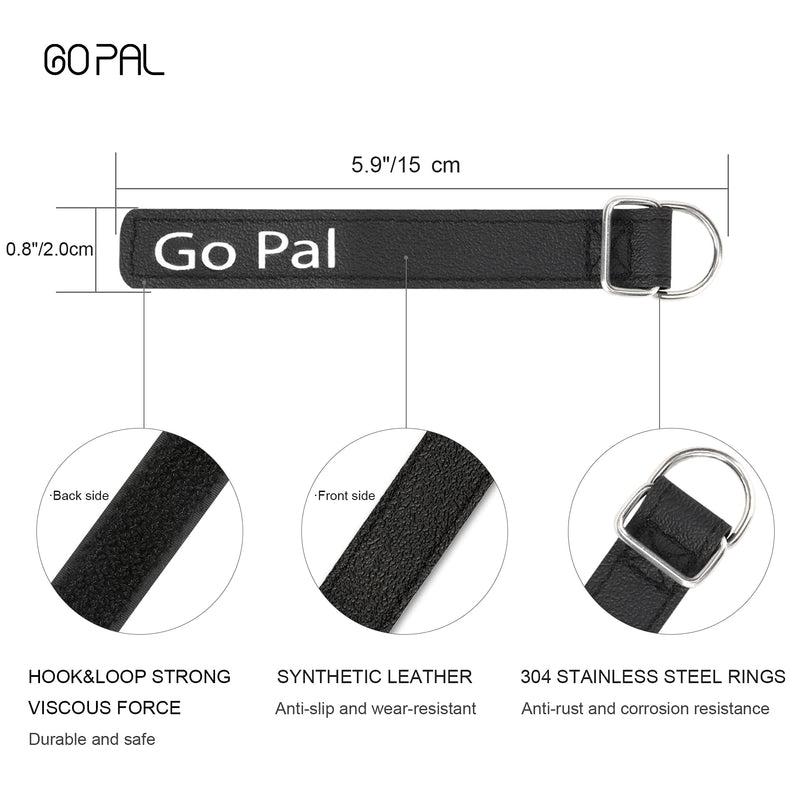 [Australia - AusPower] - Go Pal PS1 Kayak Paddle Leash, Fishing Pole Tether SUP Holder Safety Tool, Heavy Duty Coiled Lanyard Stretched to 78.7", 2pcs 