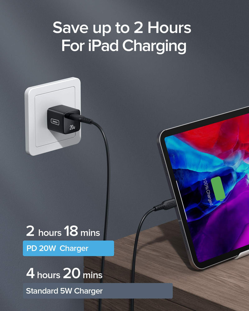 [Australia - AusPower] - INIU USB C Charger, 20W PD 3.0 Compact Fast Charger Type C Wall Charger, USB-C Power Adapter for iPhone 13 12 Pro Max 11 XR XS X 8 SRSamsung Galaxy S21 Note 20 Google Pixel LG iPad Pro Airpods etc 1 