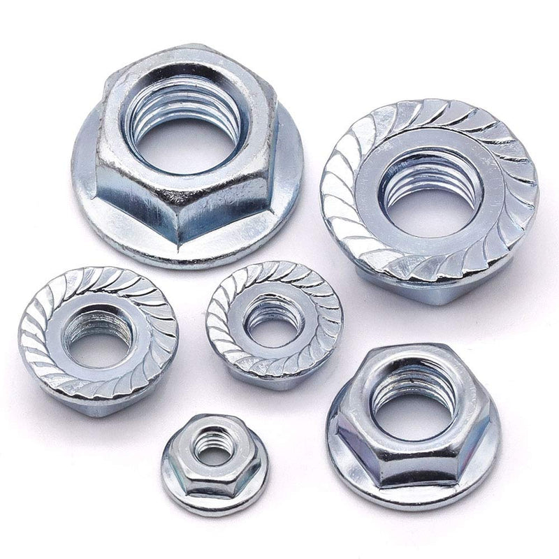[Australia - AusPower] - 1/4-20 UNC Serrated Flange Hex Locknuts Zinc Plated Carbon Steel 25 Pack 1/4-20 (25 pack) 