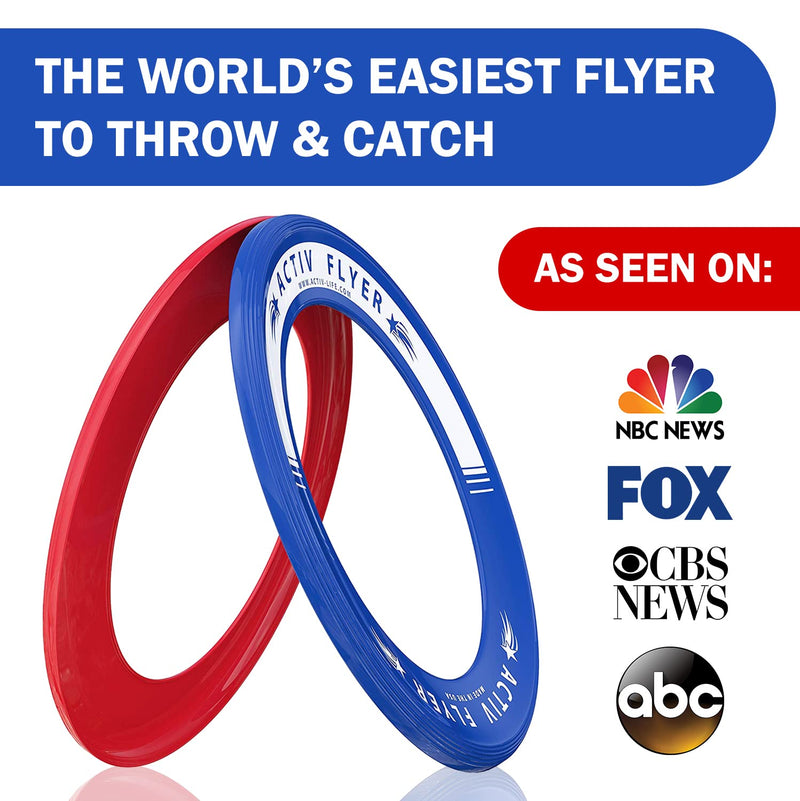 [Australia - AusPower] - Activ Life Kid's Flying Rings [2 Pack] Fly Straight & Don’t Hurt - 80% Lighter Than Standard Flying Discs - Replace Screen Time with Healthy Family Fun - Get Outside & Play! Made in USA 