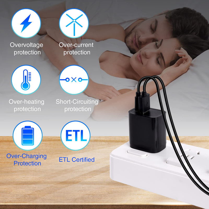 [Australia - AusPower] - USB C Wall Charger, Augenblick 18W Fast Dual Ports PD and QC 3.0 Power Adapter for iPhone 13 12 Pro Max Mini 11 Xs XR X 8 Plus Galaxy Pixel and More 