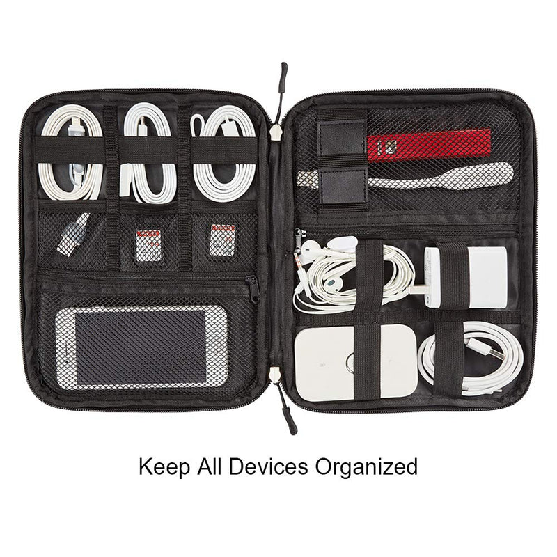 [Australia - AusPower] - Electronic Organizers Travel Cable Storage, Electronics Accessories Cases for Cable, Charger, Phone, USB, SD Card 