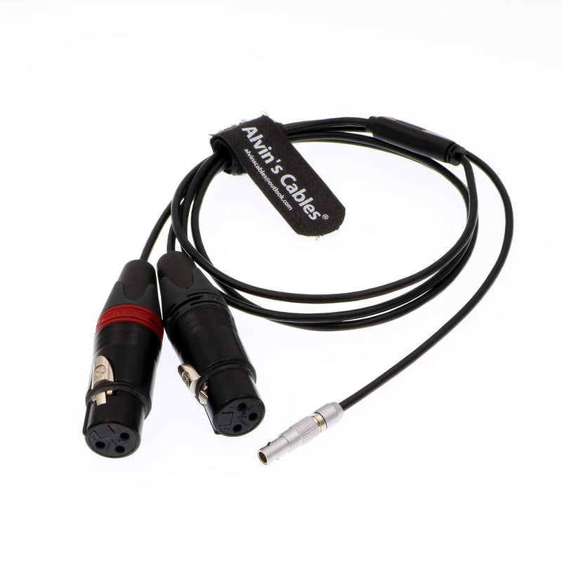 [Australia - AusPower] - Alvin's Cables Dual XLR 3 Pin Female to 5 Pin Male Audio Input Cable for Arri Alexa Mini Straight 5pin 