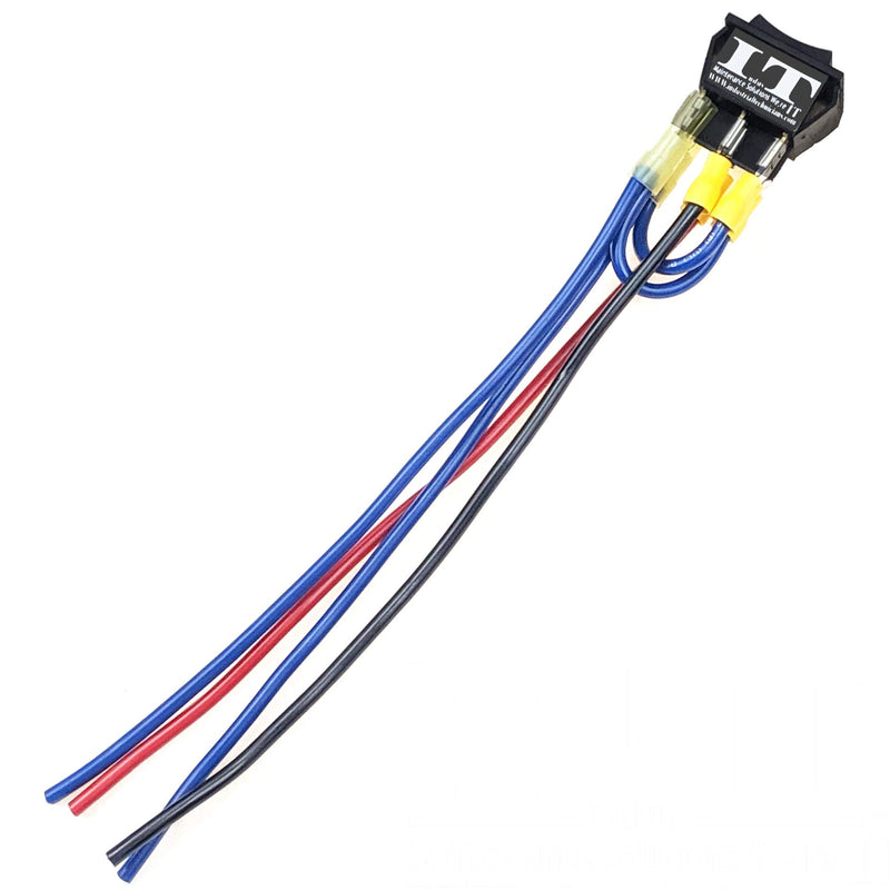 [Australia - AusPower] - IndusTec Wired 20 AMP 12V DC Motor Polarity Reversing Rocker Maintained Latch Switch 