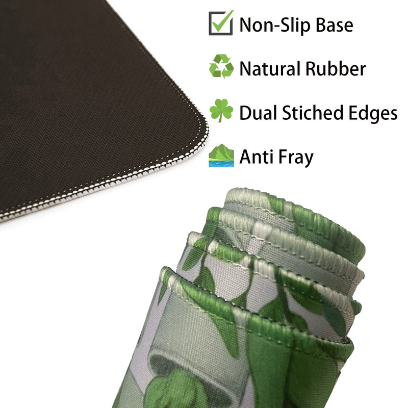 [Australia - AusPower] - Cute Large Mouse Pad, XL Gaming Mouse Pads, Big Extended Mousepad, Waterproof Desk Mat with Stitched Edge, Laptop Computer Keyboard Mat Desk Pad for Home Office, 27.6x11.8X0.12IN (Green Cactus) Green Cactus 