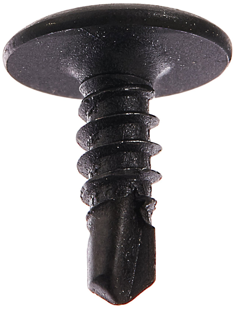 [Australia - AusPower] - Steel Self-Drilling Screw, Black Phosphate Finish, Modified Truss Head, Phillips Drive, #2 Drill Point, #8-18 Thread Size, 1/2" Length (Pack of 100) 