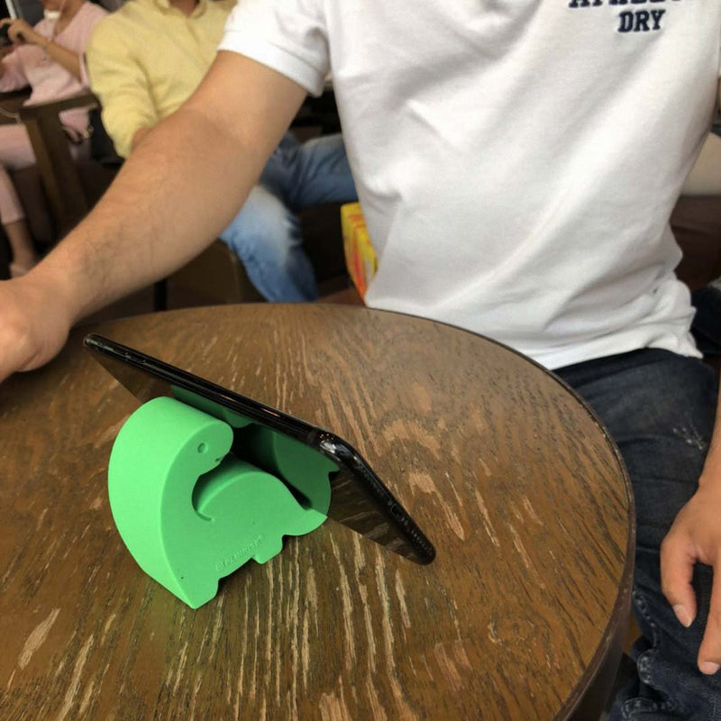 [Australia - AusPower] - Plinrise Animal Desk Phone Stand, Update Dinosaur Silicone Office Phone Holder, Creative Phone Tablet Stand Mounts, Size:1.3" X 3.1" X 2.8"(Green) Green 