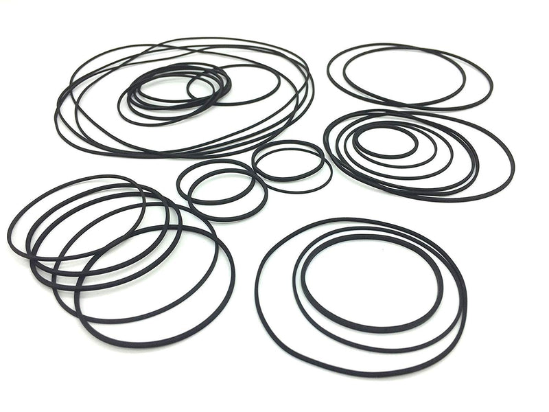 [Australia - AusPower] - 50Pcs Recorder Rubber Belts, Cassette Recorder Repair Rubber Belts 40-135 MM (1MM Width) 