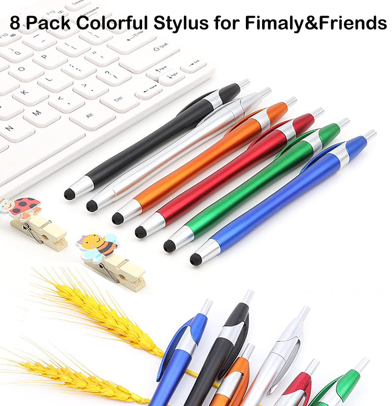 [Australia - AusPower] - CPKEON Stylus Pens for Touch Screens, 8 Pack Capacitive Stylus Ballpoint Pen 2 in 1 Stylists Pens for iPad iPhone Tablets Samsung Galaxy All Universal Touch Screen Devices 